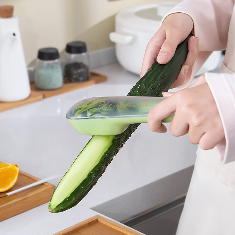 Vegetable Peeler With Storage Tube