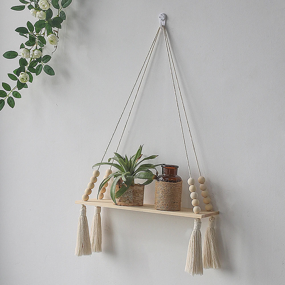 Wall Hanging Shelf Boho Home Decor