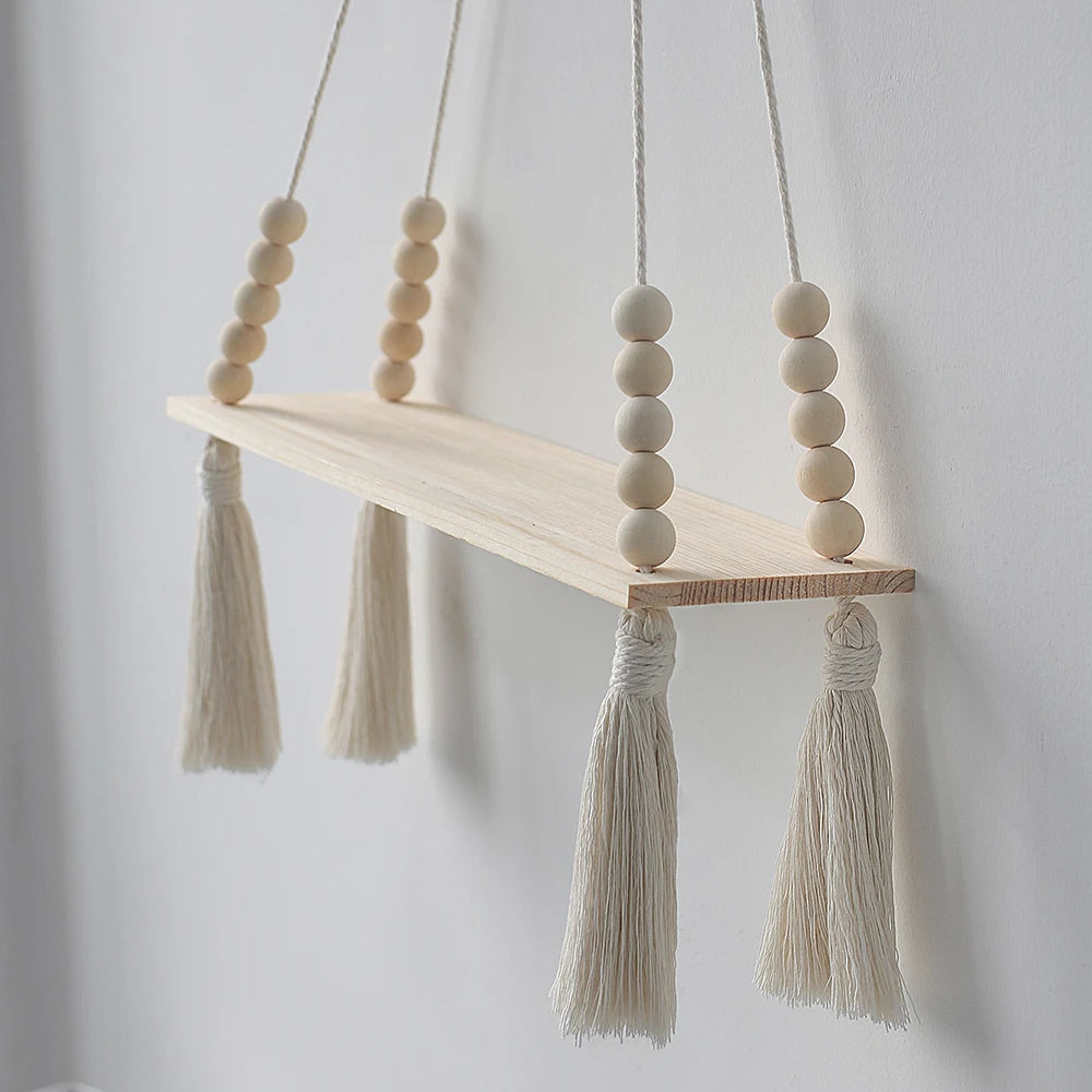 Wall Hanging Shelf Boho Home Decor