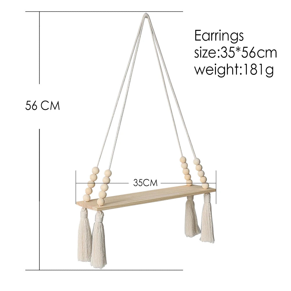 Wall Hanging Shelf Boho Home Decor