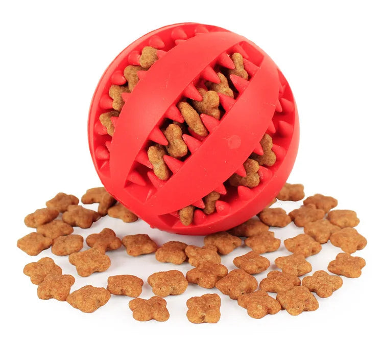 Dog Soft Interactive Elasticity Chew Ball Toy For Tooth Cleaning