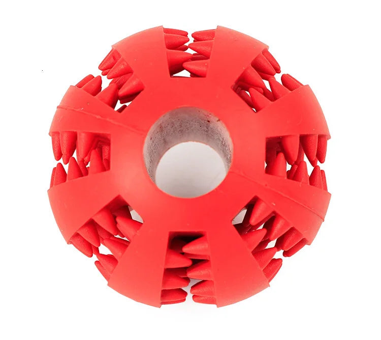 Dog Soft Interactive Elasticity Chew Ball Toy For Tooth Cleaning