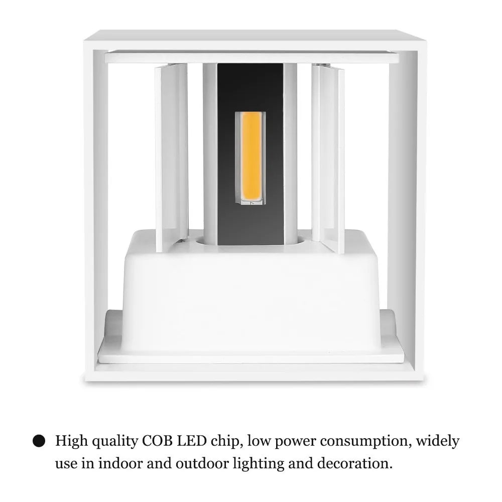 6W 12W Waterproof Surface Mounted LED Wall Light