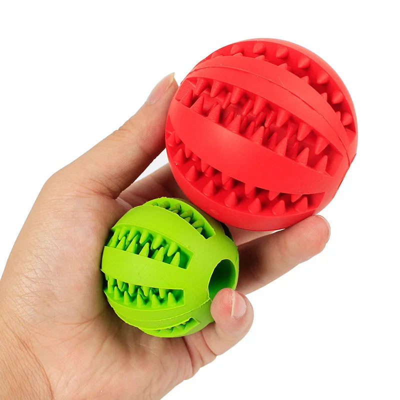 Dog Soft Interactive Elasticity Chew Ball Toy For Tooth Cleaning