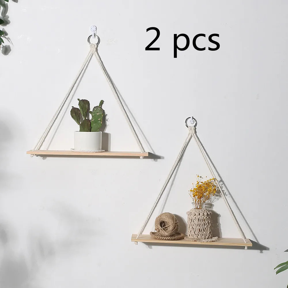 Wall Hanging Shelf Boho Home Decor