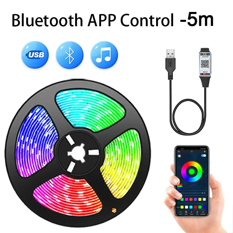5M Smart Application Remote Control Led Strip Changing Color
