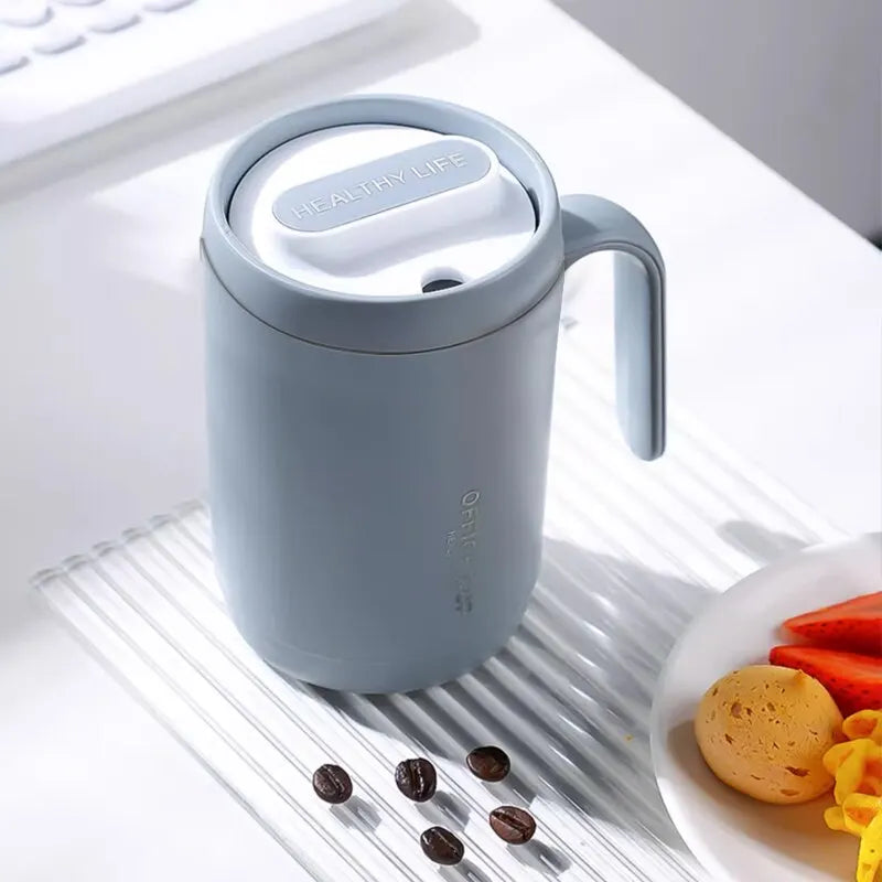 Grey 500 ML Covered Coffee Cup