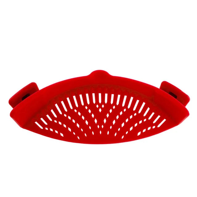 Universal Silicone Clip Anti Spill Pasta Pot Strainer