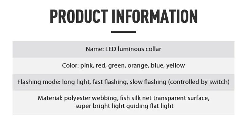 XS/M USB Rechargeable LED Dog Collar