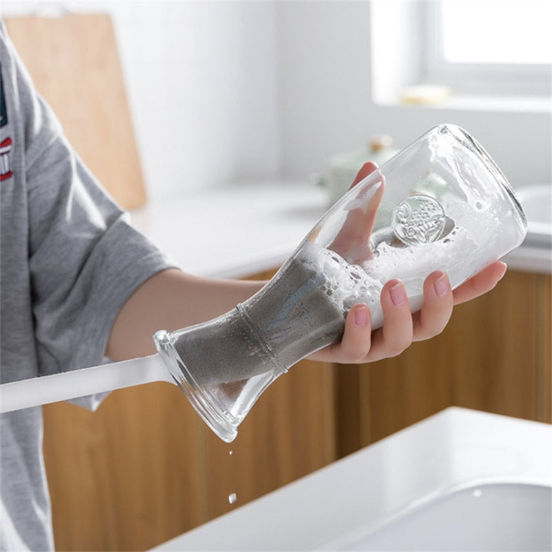 Long Handle Cleaning Sponge Brush