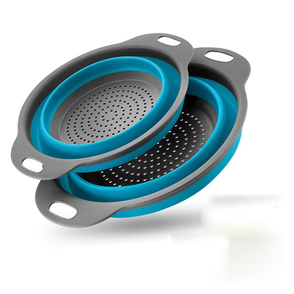 Silicone Folding Drain Fruit/Vegetable Washing Basket