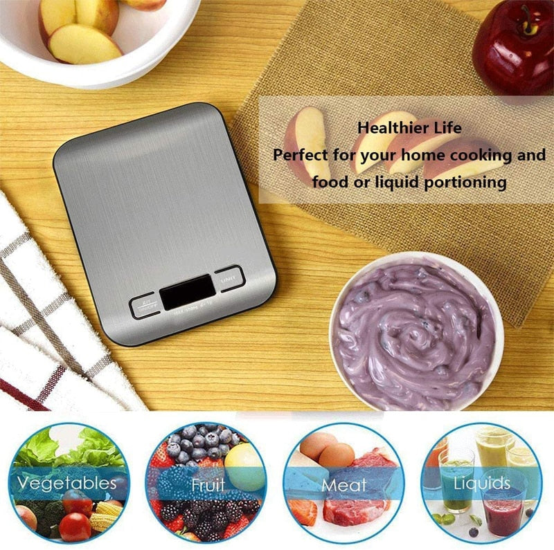 Stainless Steel Electronic Digital Food Scale