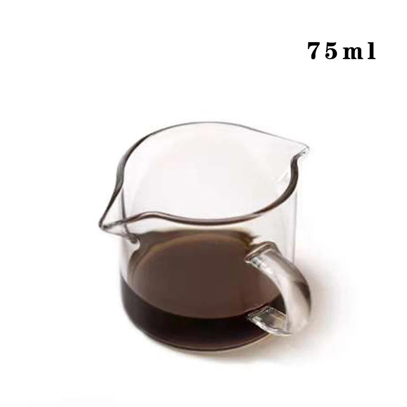 75ml Glass Espresso Measuring Cup With Handle