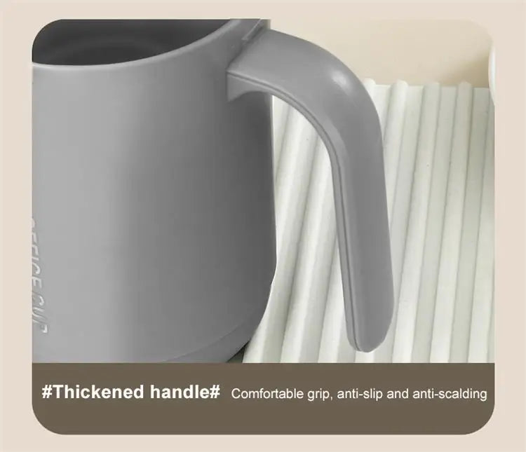 Grey 500 ML Covered Coffee Cup