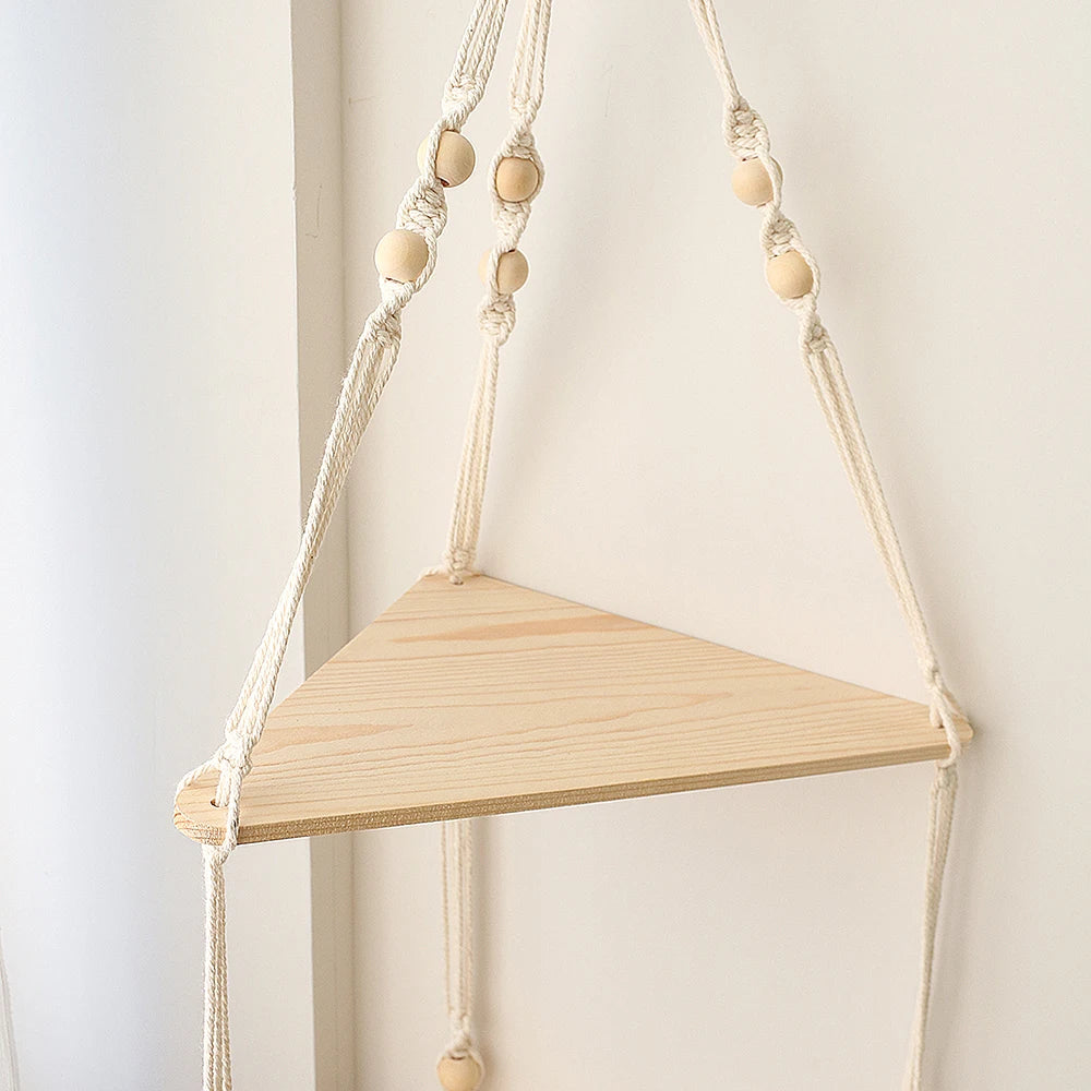 Wall Hanging Shelf Boho Home Decor