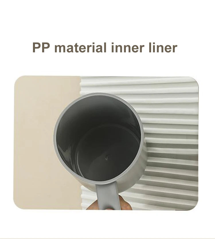 Grey 500 ML Covered Coffee Cup