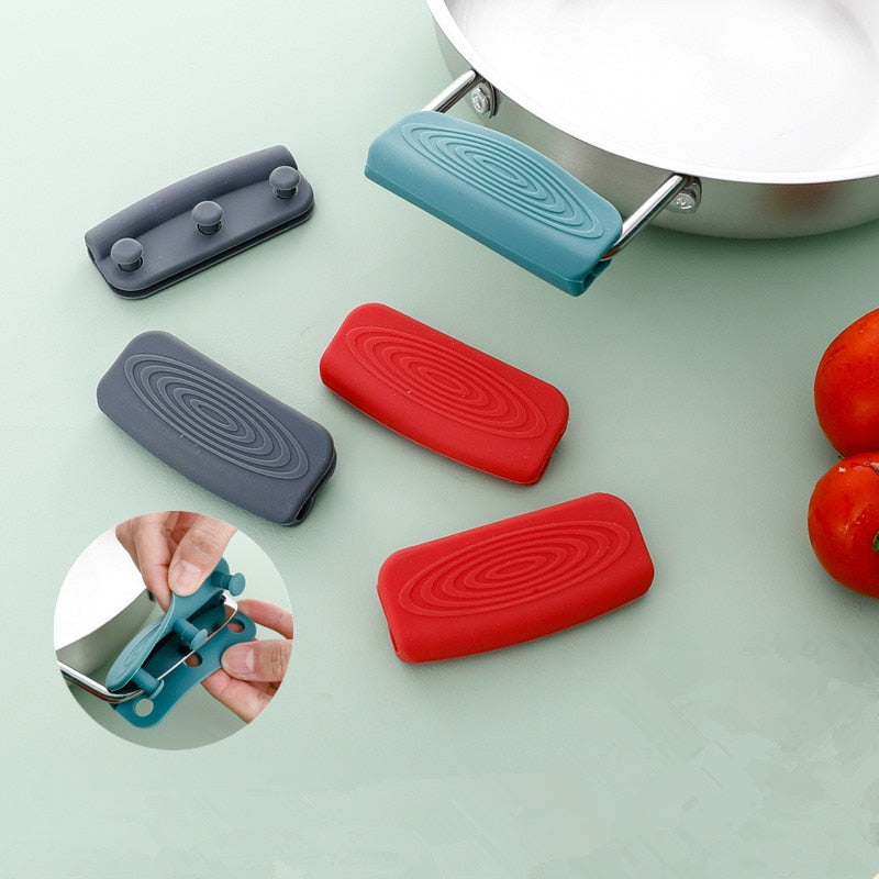 1 Pair of Silicone Anti-Scalding Non-Slip Handles