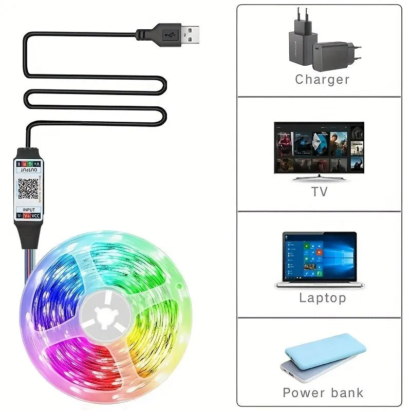 5M Smart Application Remote Control Led Strip Changing Color