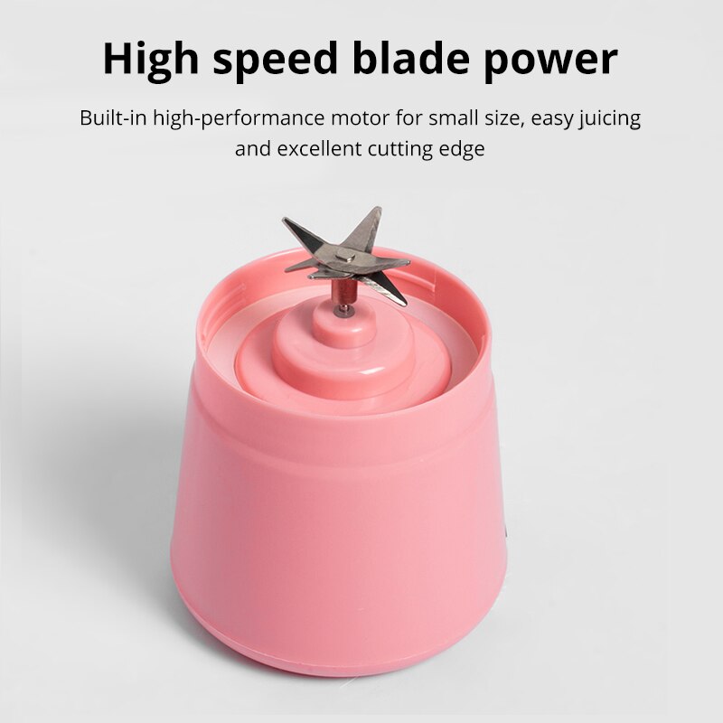 Mini Portable 6 Blades Juicer/Mixer Cup With USB Rechargeable