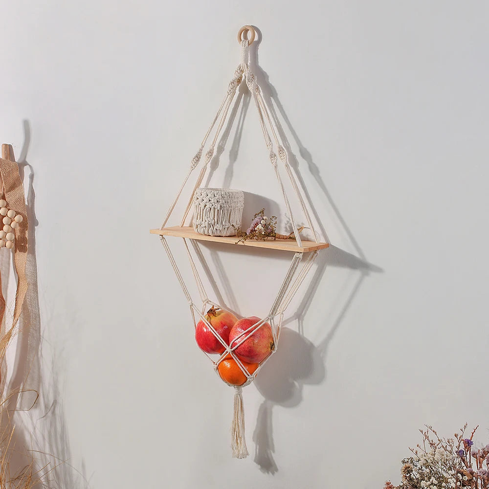 Wall Hanging Shelf Boho Home Decor