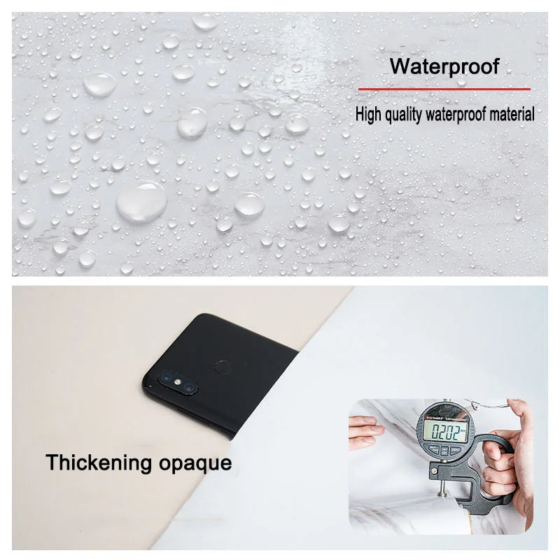 High Temperature Resistance Water & Oil Proof Marble Self-adhesive Waterproof Wallpaper Kitchen Countertop