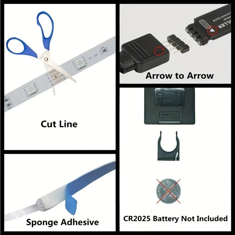 5M Smart Application Remote Control Led Strip Changing Color