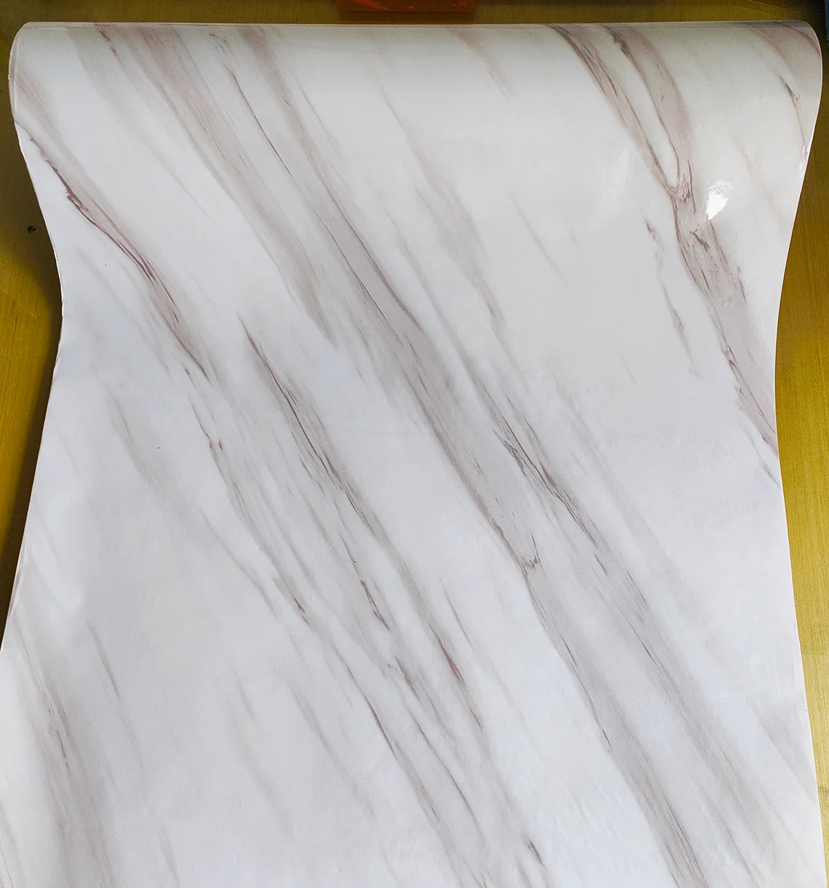 6M Vinyl Water & Oil Proof Marble Wallpaper for Kitchen Countertop