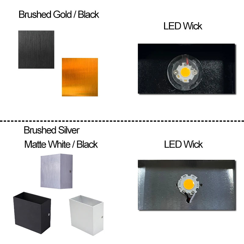 6W Up and Down LED Wall Lamps