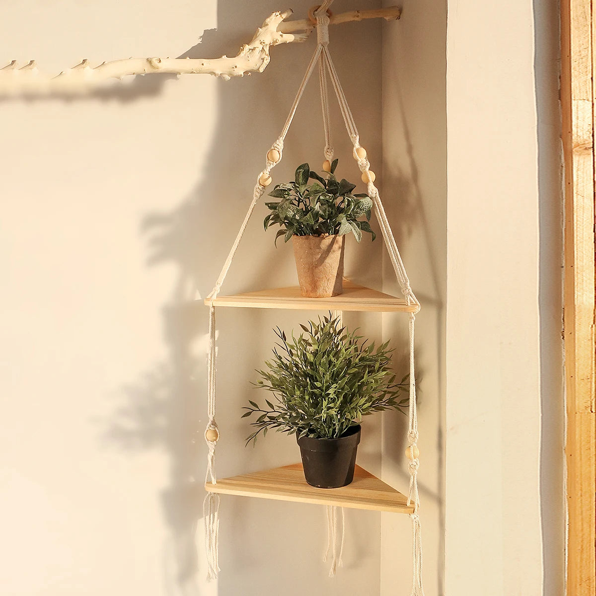 Wall Hanging Shelf Boho Home Decor