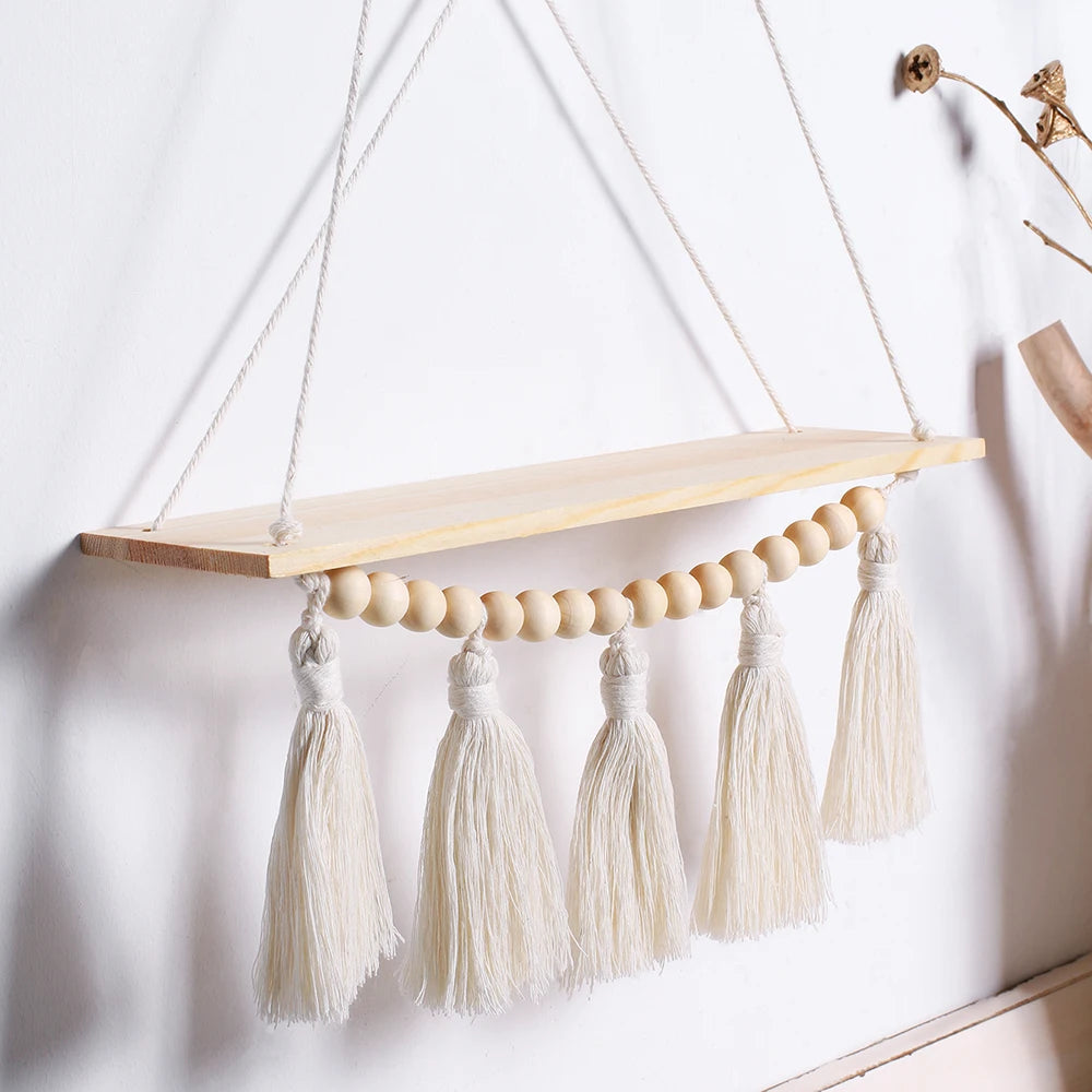 Wall Hanging Shelf Boho Home Decor