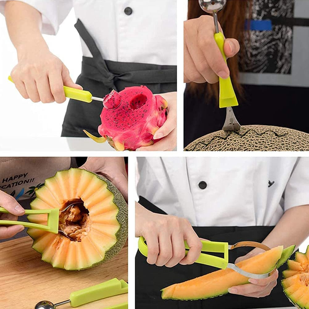 4 in 1 Fruit Cutter Scoop/Carving Knife/ Dig & Separator