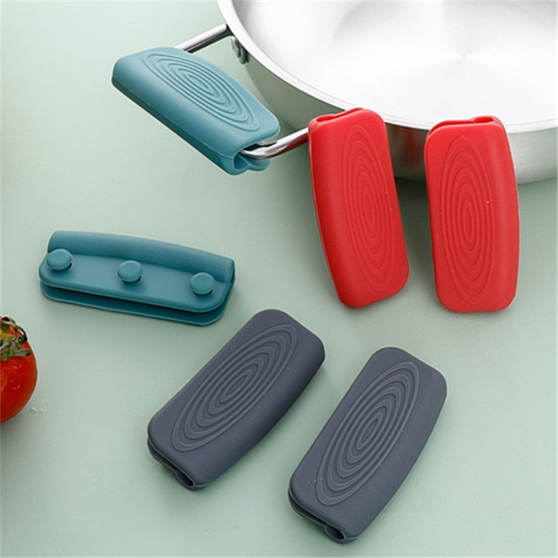 1 Pair of Silicone Anti-Scalding Non-Slip Handles