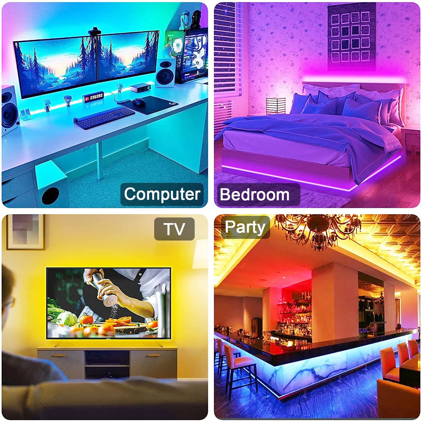 5M Smart Application Remote Control Led Strip Changing Color