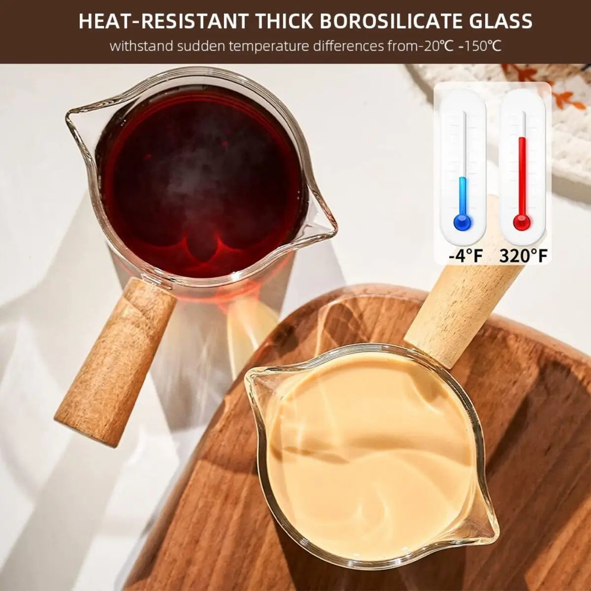 75ml Glass Espresso Measuring Cup With Handle