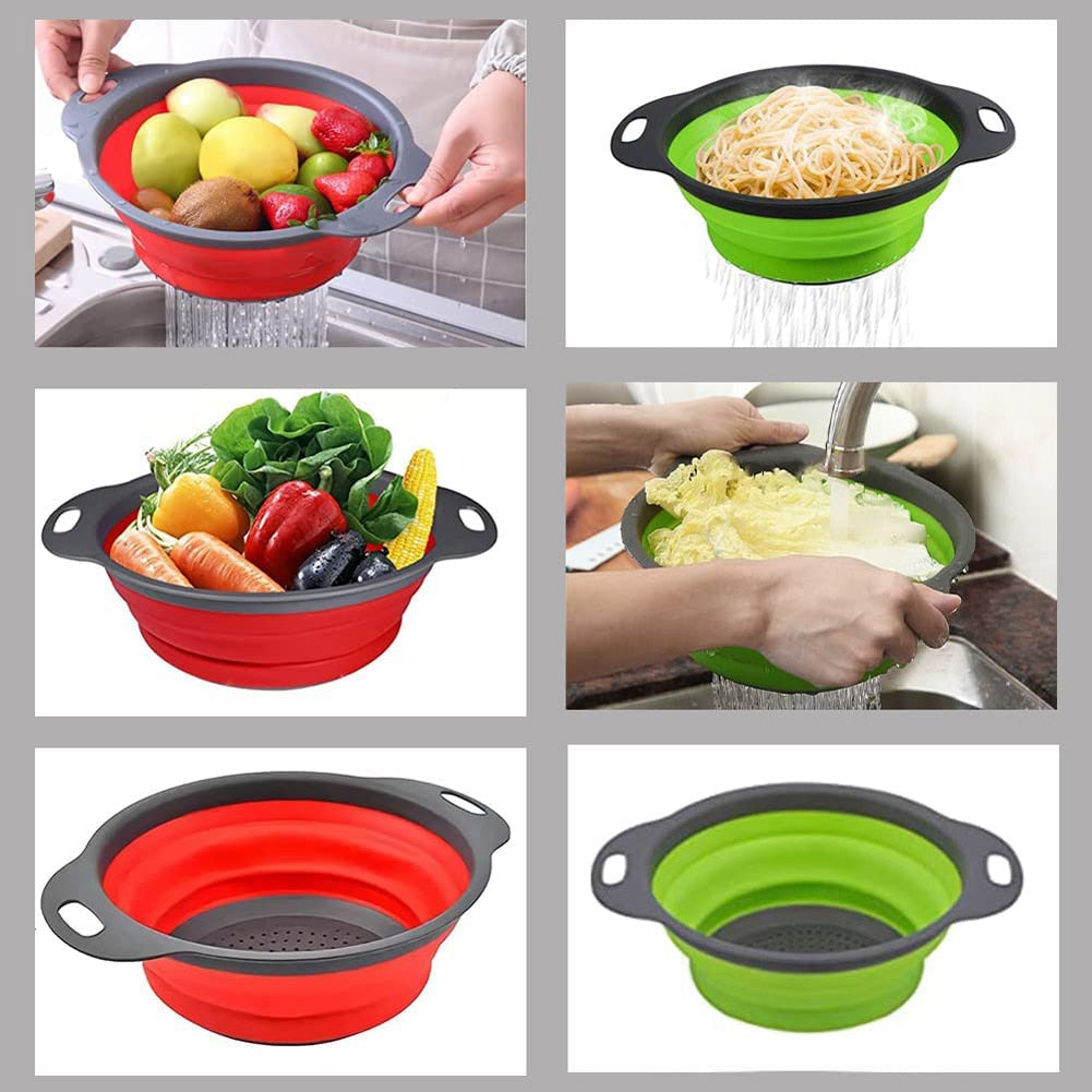 Silicone Folding Drain Fruit/Vegetable Washing Basket