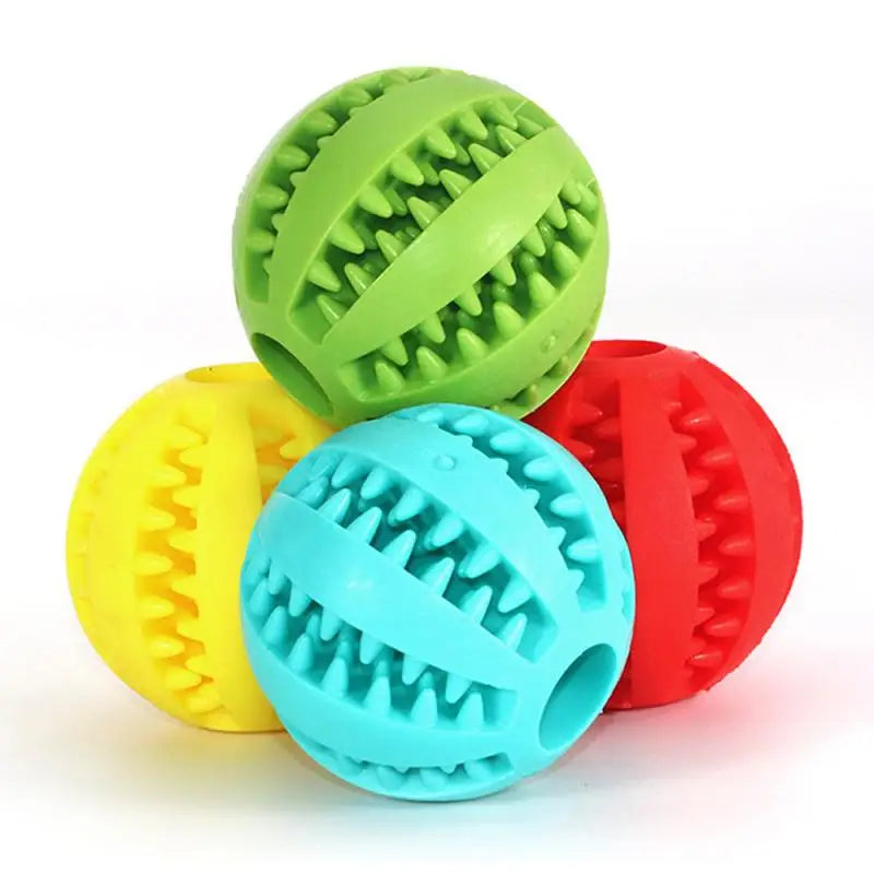 Dog Soft Interactive Elasticity Chew Ball Toy For Tooth Cleaning