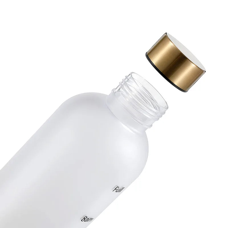 1L Motivational Reusable Leakproof BPA Free Frosted Plastic Water Bottle