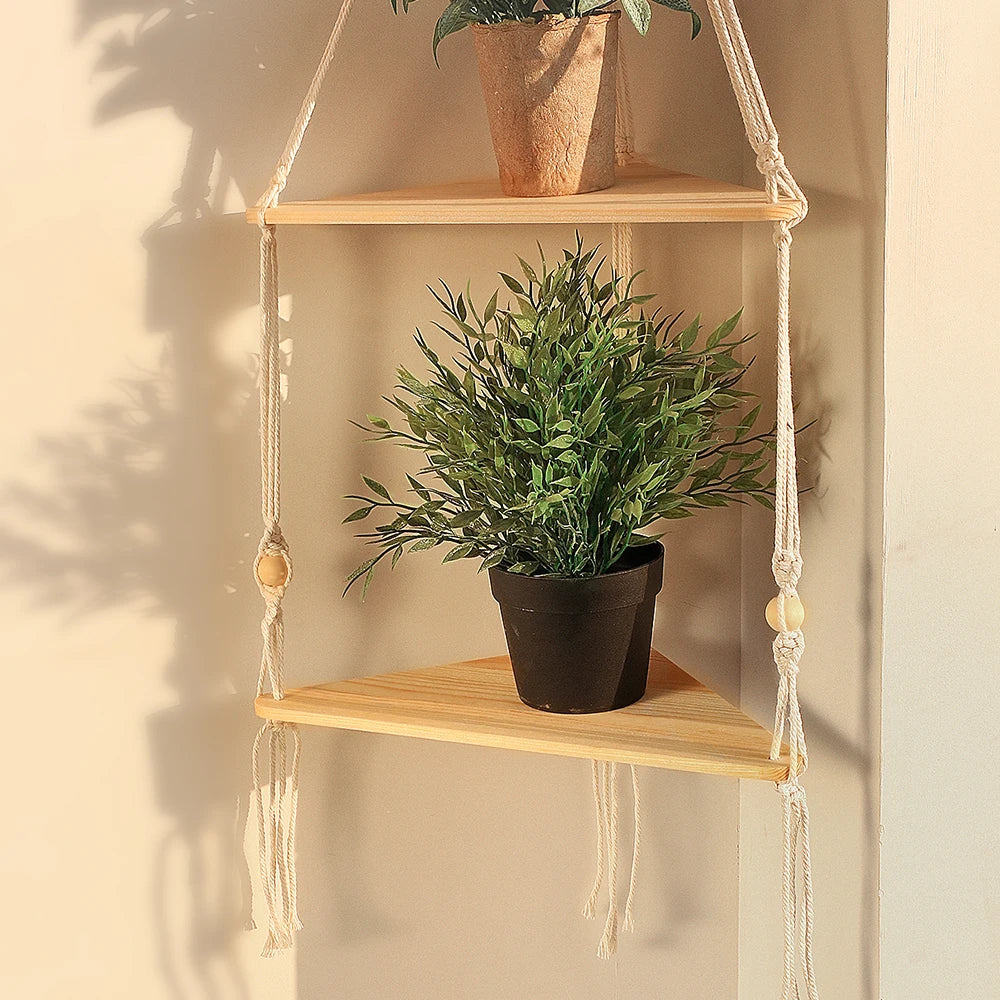 Wall Hanging Shelf Boho Home Decor