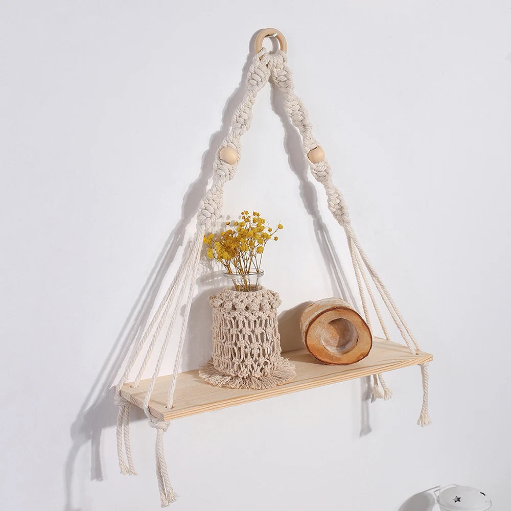 Wall Hanging Shelf Boho Home Decor
