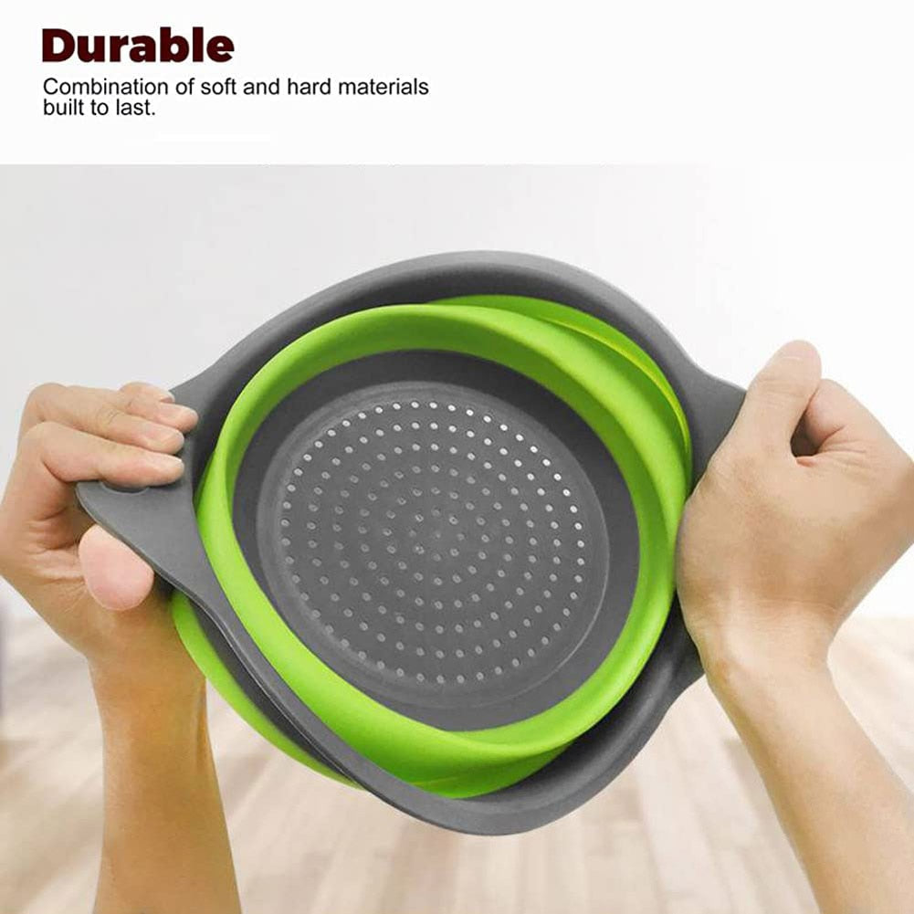 Silicone Folding Drain Fruit/Vegetable Washing Basket