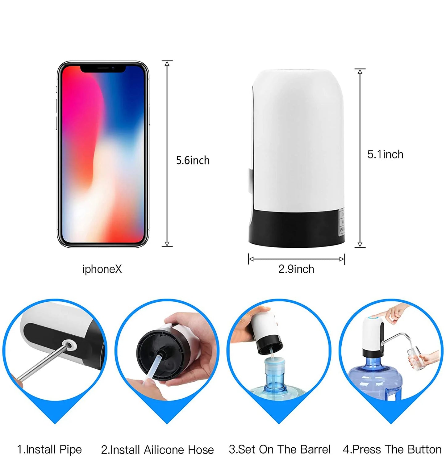 One Click Auto Switch Drink Pump Dispenser