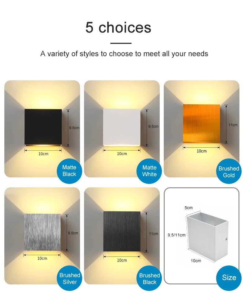 6W Up and Down LED Wall Lamps