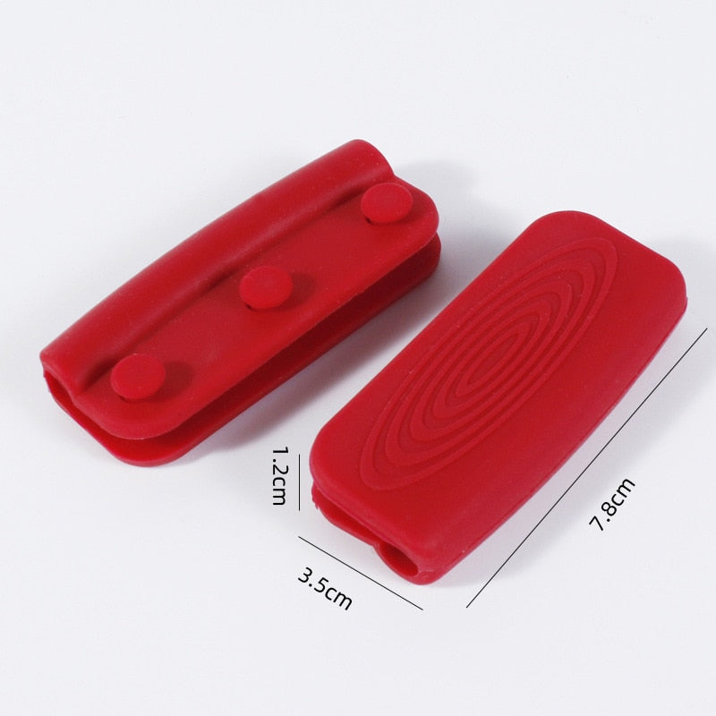 1 Pair of Silicone Anti-Scalding Non-Slip Handles
