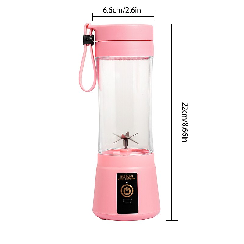 Mini Portable 6 Blades Juicer/Mixer Cup With USB Rechargeable