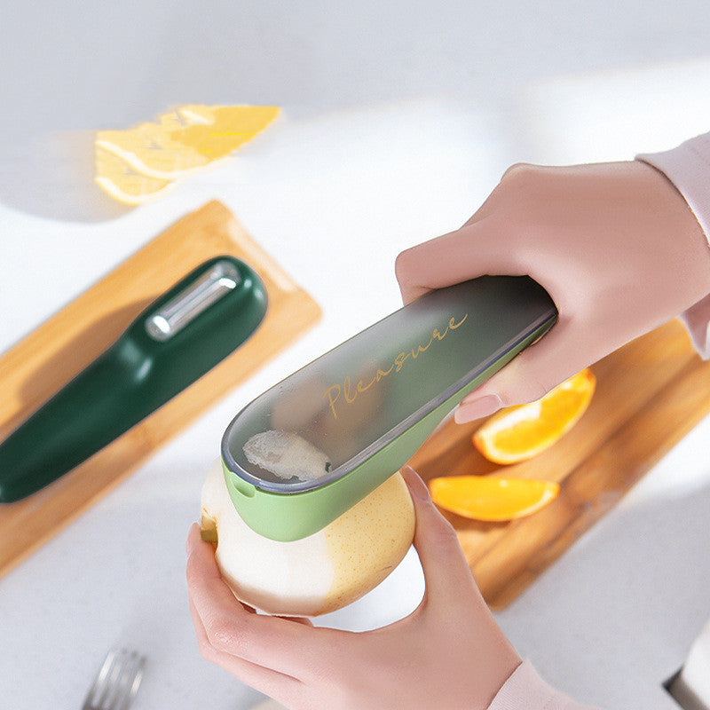 Vegetable Peeler With Storage Tube