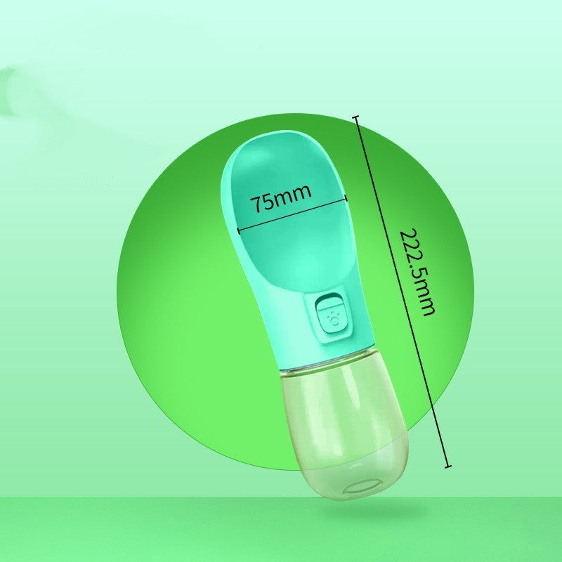 Pet Water Bottle With Feeder Bowl