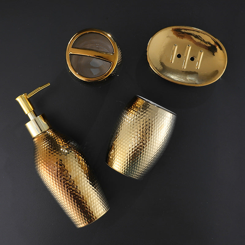 4 Piece Ceramic Wash Bathroom Set