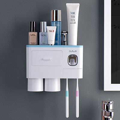 Non-marking Hanging Magnetic Toothbrush Holder