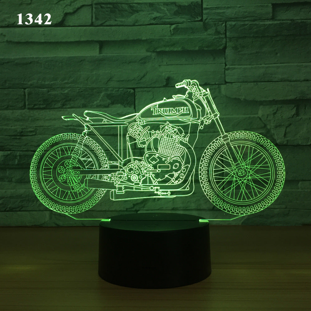 Motorcycle Led Desk Lamp