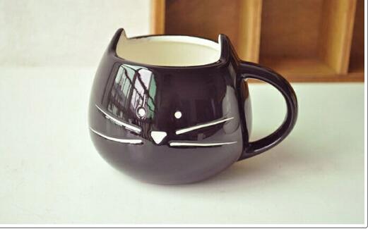 Ceramic Cat Face Coffee Mug